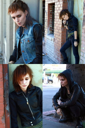 Rooney Mara as Lisbeth Salander, pre-production for The Girl with the ...