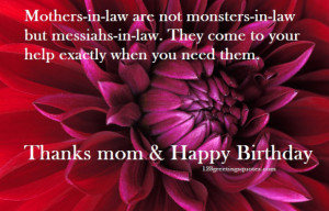 happy birthday mother in law quotes