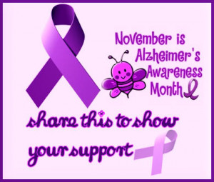 Alzheimers Awareness Ribbon