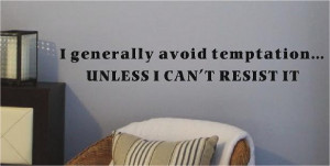 Avoid Temptation - Wall Decals