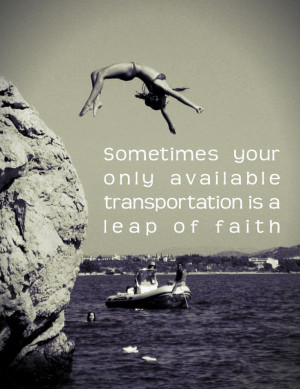 Leap of faith quote