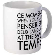 Thinking in French and English Mugs for