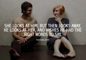 Tags Looks At Him Quotes Life Saying She Looks At Him Shyness