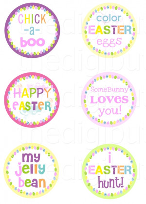 home collage sheets 2 inch circles easter sayings 2 circles