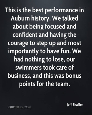 This Is The Best Performance In Auburn History. We Talked About Being ...