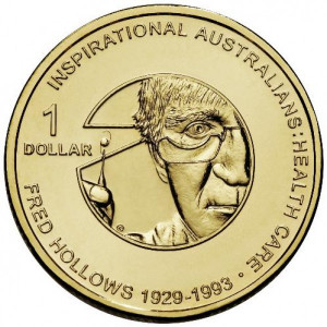 2010 Inspirational Australians Fred Hollows $1 Uncirculated Coin