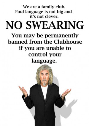 no swearing