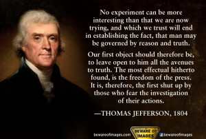 Thomas Jefferson Freedom of Speech