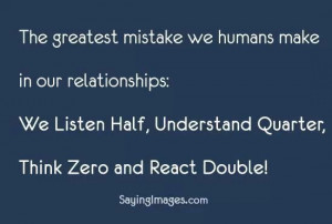 Greatest mistake in relationship