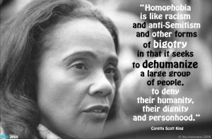Coretta Scott King on homophobia
