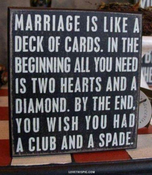 To Funny. Makes one laugh. Marriage