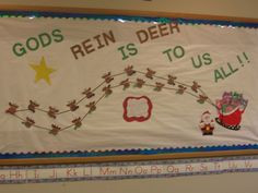 Christmas Bulletin Board 2009 - God's Rein is Deer to us all More