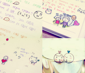 cute, kawaii, korean, letter, love