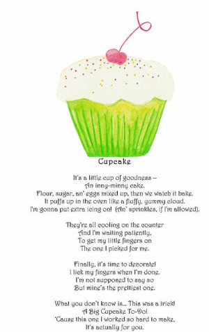 cupcake poem