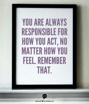 Your #responsibility...