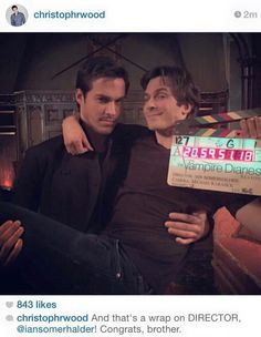 TVD Chris Wood and Ian Somerhalder