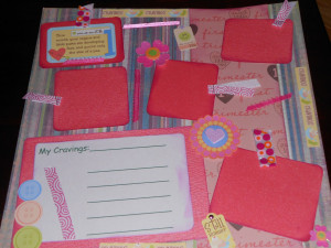 12x12 Premade Pregnancy Scrapbook Pages