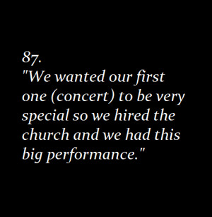 Adam Anderson, cynically: I won't sit next to you, I'm sick of you.