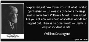 owe it a trifle for a message said to come from Voltaire ...