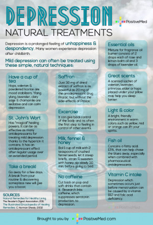 Natural Depression Treatments Infographic