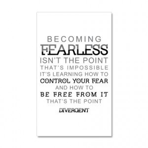 Abnegation Gifts > Divergent - Fearless Quote Wall Decal
