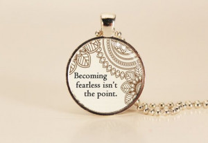 DIVERGENT Becoming Fearless Book Quote Charm by TheWhiteSpace, $13.95