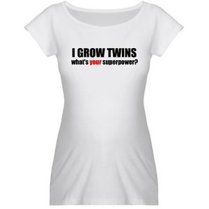 Funny Having Twins Maternity Shirts