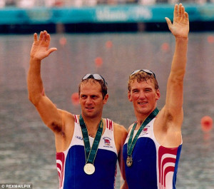 Golden boys: Steve Redgrave and Matthew Pinsent pictured after winning ...