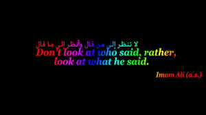 Imam Ali quote by Sinistersal