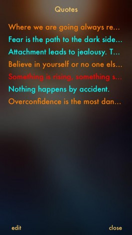 ... Free (Quotes from the Star and Clone Wars) for iPhone screenshot