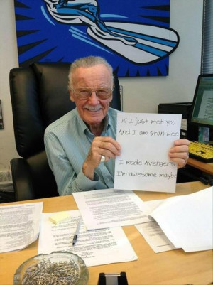 stan lee, avengers, funny notes