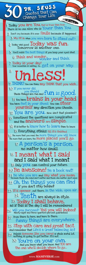 30 Dr. Seuss Quotes That Can Change Your Life [infographic]