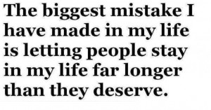 Biggest mistake