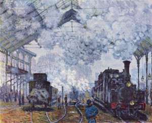 Gare Saint-Lazare, the Saint-Lazare railway station (1877)