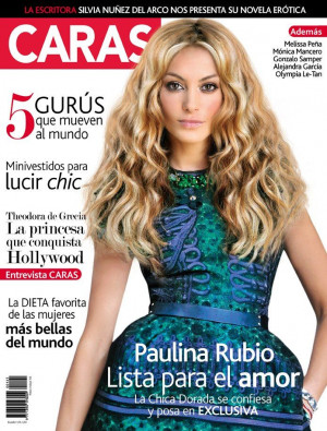 Paulina Rubio on Caras magazine [Ecuador] January 2013