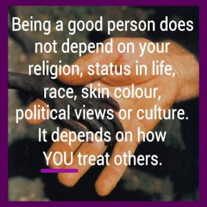 Being a good person