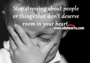 Stop Stressing About People