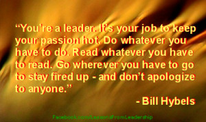 you're a leader it's your job to be