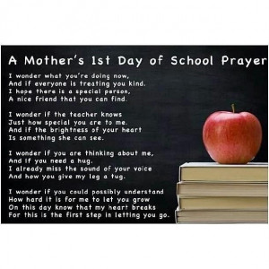 1st Day of School Prayer