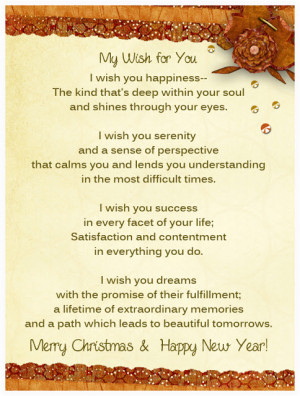 here are my wishes for you
