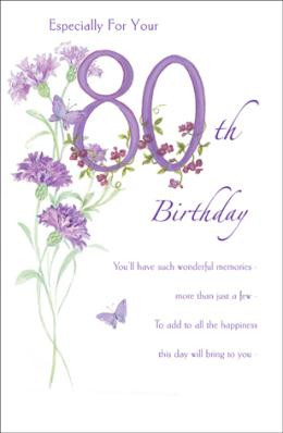 Image for Happy 80th Birthday Birthday Card