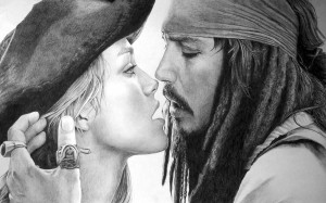 Keira Knightley Pirates of the Caribbean Johnny Depp Captain Jack ...