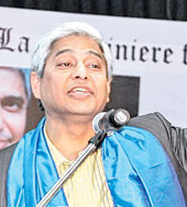 Vikas Swarup at La Martiniere for Girls Picture by Arnab Mondal
