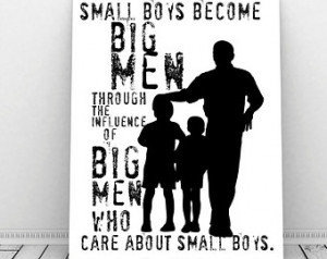 ... Dad Present, Dad Quote, Dad and Sons, Boy Nursery Art, Silhouette Art
