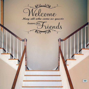 ... » Home Decor » Welcome may all who came as guest quote wall decals