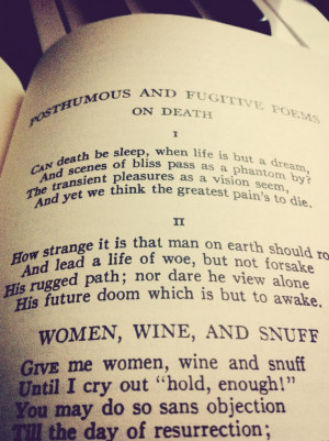 The Complete Poems of John Keats, quote On Death 