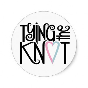 Tying The Knot Sticker