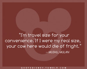 Mushu Quotes Tagged as: disney. quote.