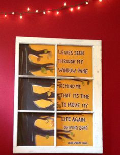 Widespread Panic Driving Song Window Frame by 4theloveofmusic, $175.00