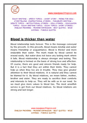 English proverbs – Best Quotes – Sayings – Blood ... - Speech ...